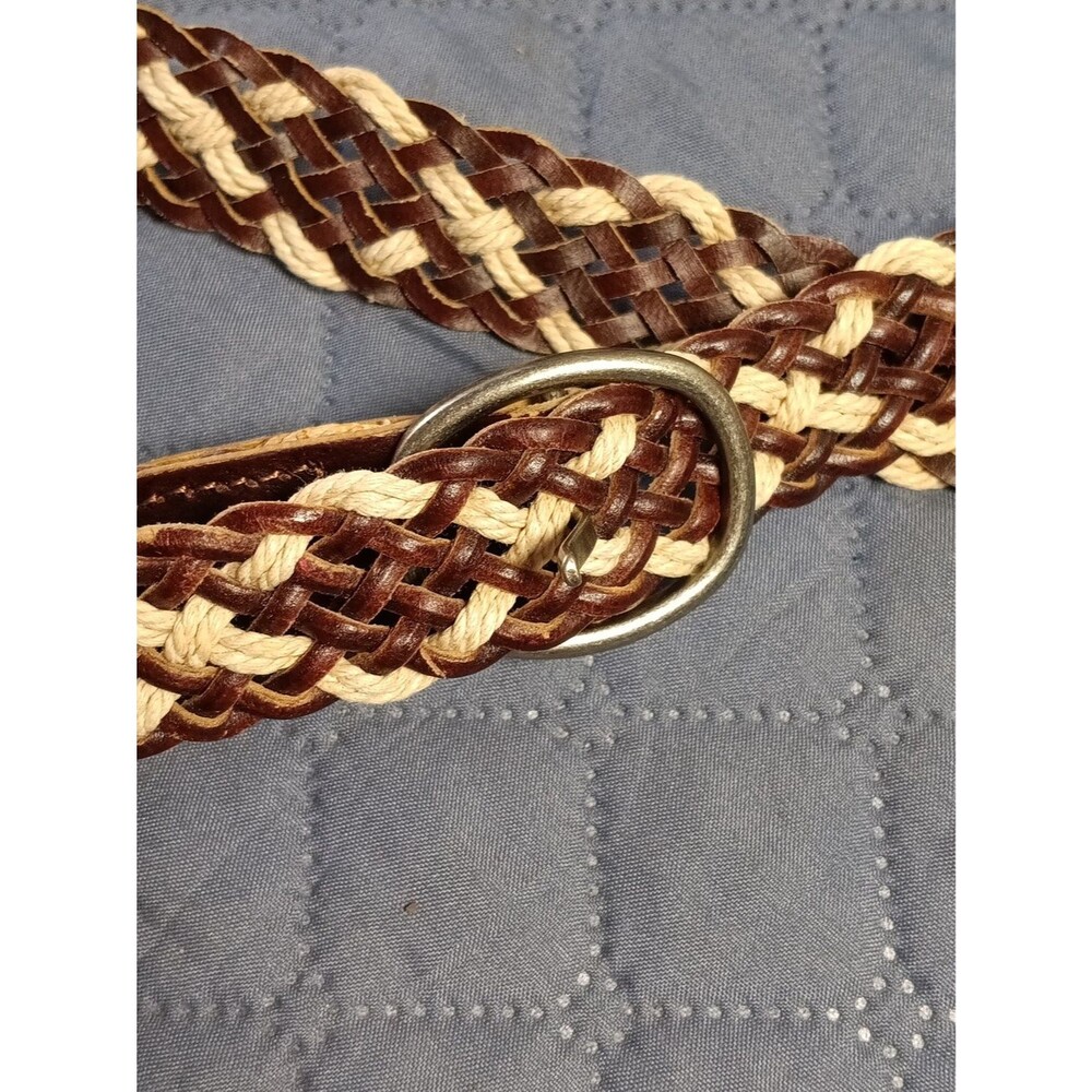Rope And Leather Belt Size 38